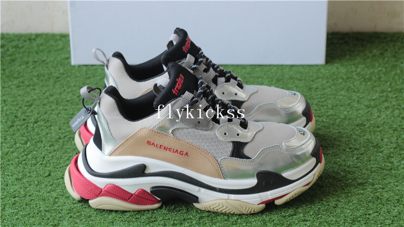 Balenciaga Triple S Sneaker Trainer Sliver Grey 2017